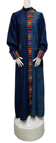 Birabiro Denim Abaya